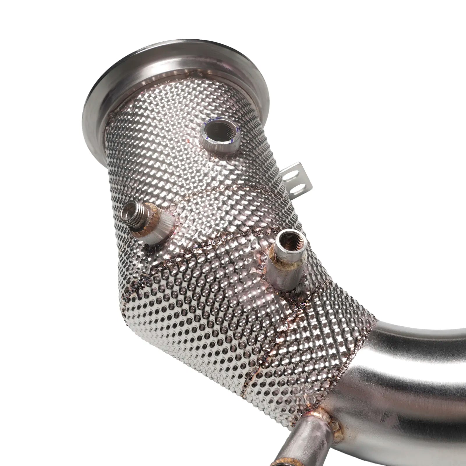 High Flow Cat Less Downpipes W/ Heat Shield - Porsche 911 992 3.0T 2019-2021.
