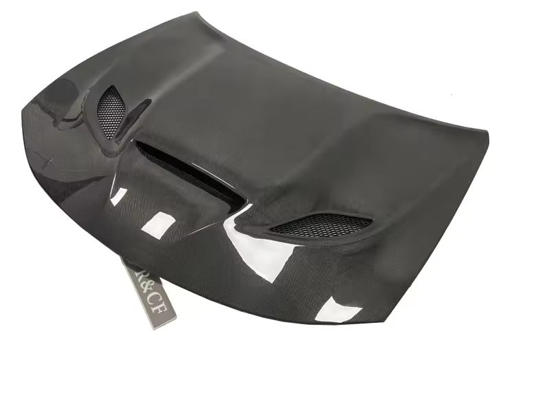 Hell Cat Style Carbon Fiber Hood - 2015-21 Dodge Charger.