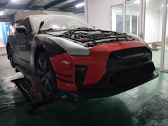 Carbon Fiber VRS Style Front Bumper w/ Front Lip - Nissan GTR R35.