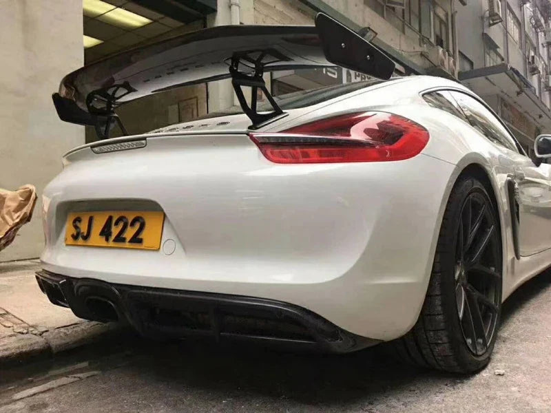 V2 Carbon Fiber Rear Wing - Porsche Cayman Boxster GT4 981 /718/987.