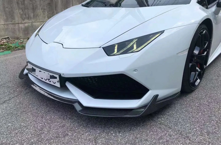 Carbon Fiber R Style Front Lip - Lamborghini Huracan LP610 LP600 LP580.