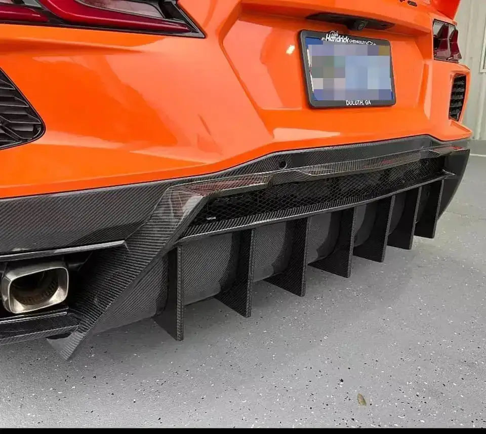 Carbon Fiber Diffuser V2 - Corvette C8.