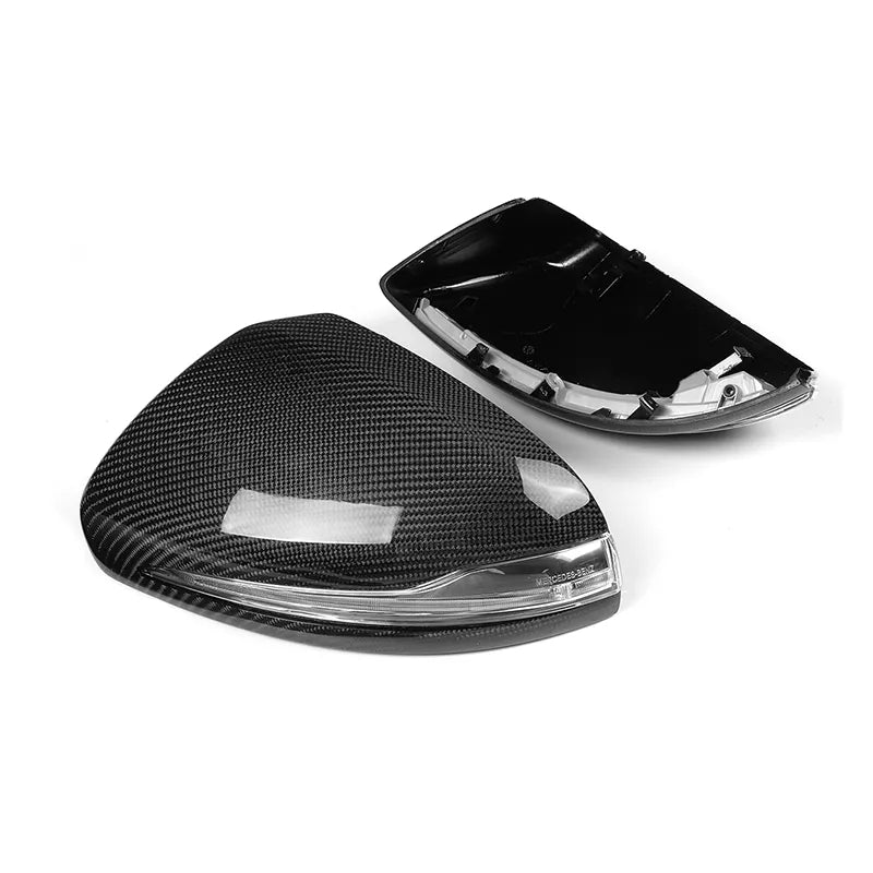 Carbon Fiber Side Mirror Caps -  2017-2022 Mercedes E Class W213 C238 E63 E43 E400.