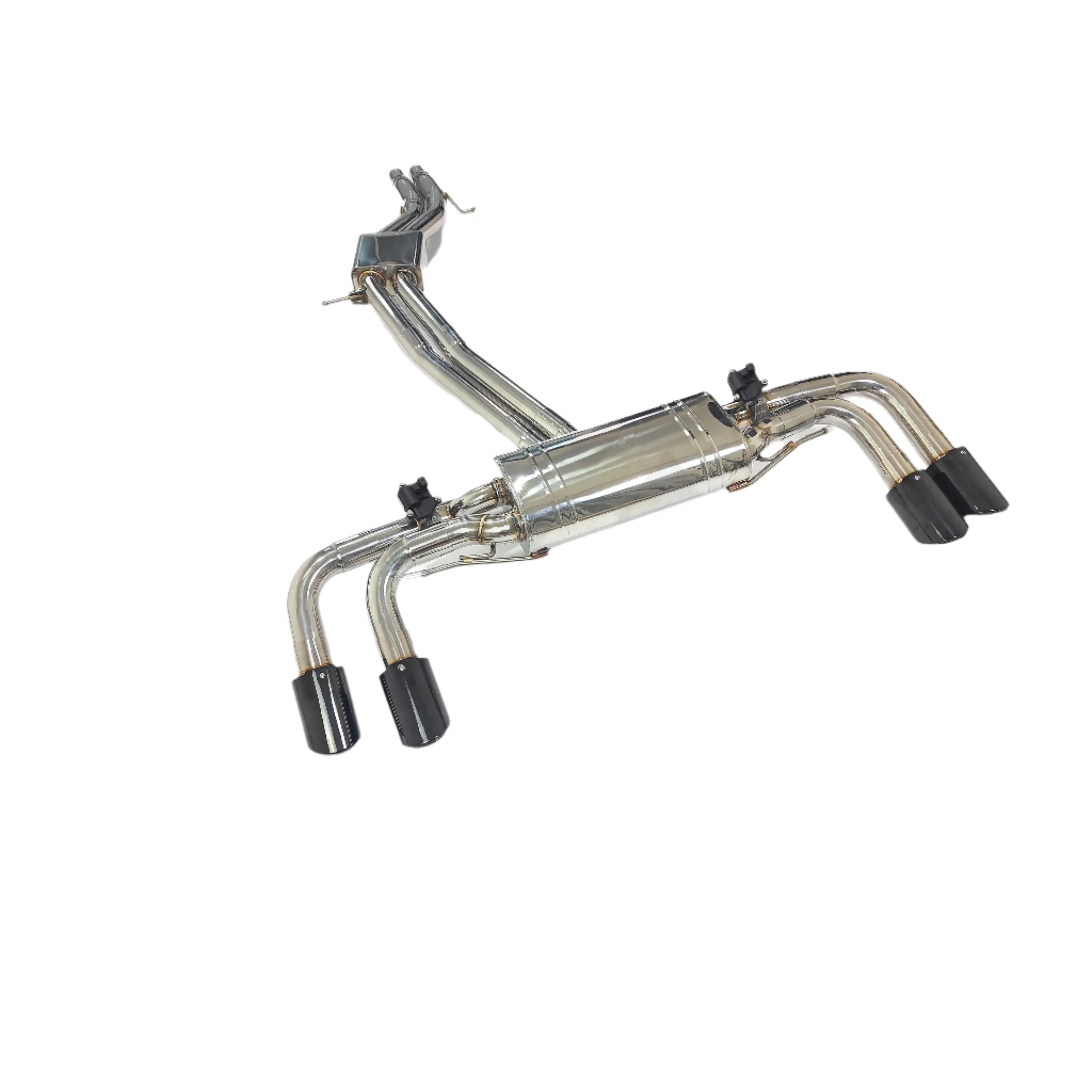 Valved Cat Back Muffler Exhaust System - Porsche Cayenne Turbo 4.0T.