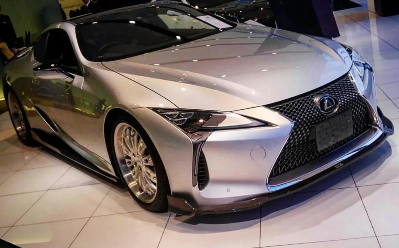 Carbon Fiber T Style Front Lip - Lexus LC500 LC500H.