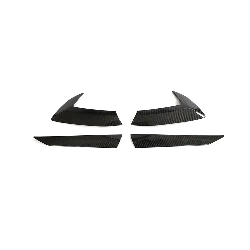 Carbon Fiber Side Fender Vent Door Garnish Trim - Corvette C8.