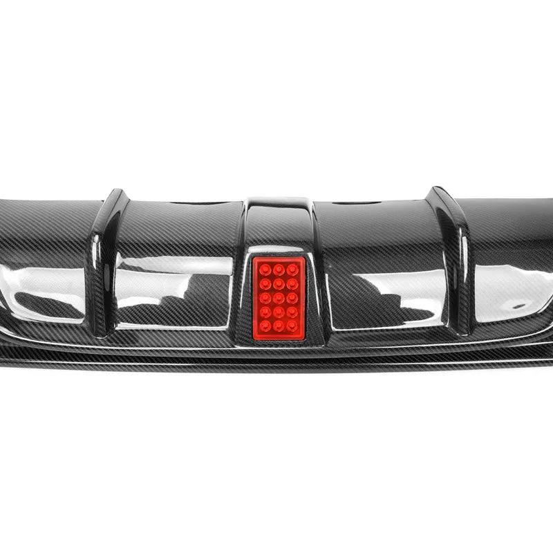 Carbon Fiber Rear Diffuser w/ LED Light -  Infiniti Q60 2016-2022.
