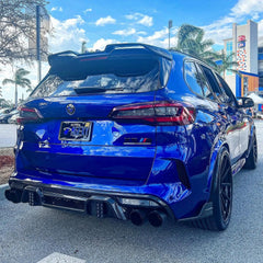Prepreg Carbon Fiber Rear diffuser w/ LED - BMW X5M X6M.