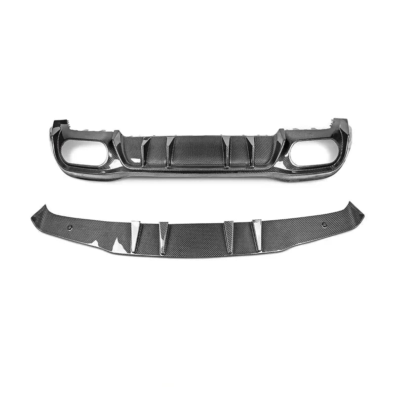 Paktechz Dry Carbon Fiber Rear Diffuser - Mercedes Benz W177 a Class Sport A35 A45s Hatchback.
