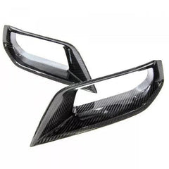 Carbon Fiber Front Brake Duct Inserts Side Vent Trims - Chevrolet Corvette Z06 C7.