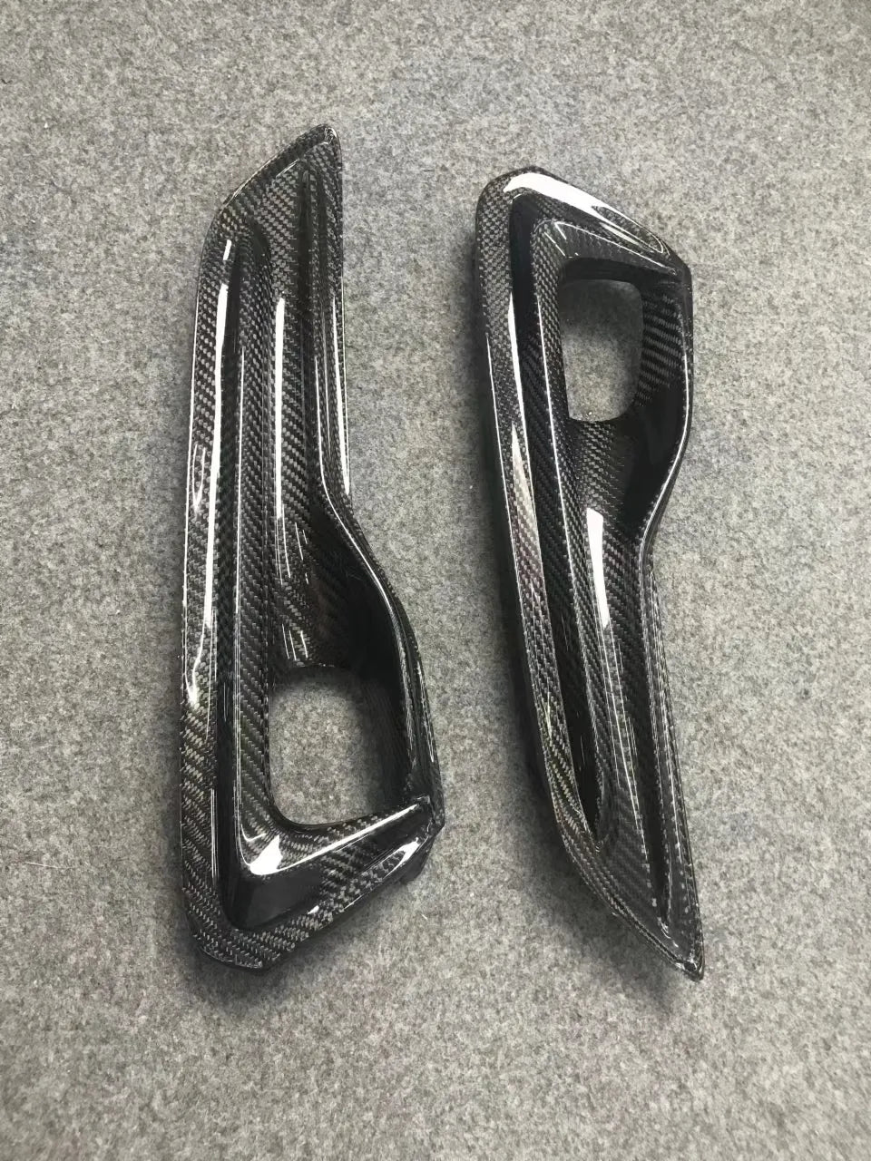 Carbon Fiber Fog Lamp Cover - Infiniti Q60 Sport.