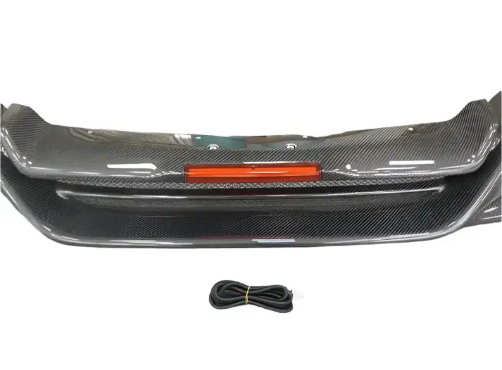TS-Style Carbon Fiber Rear Diffuser W/BrakeLight - Nissan GTR R35.
