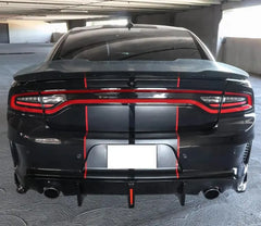 Carbon Fiber Rear Diffuser W/Led - 2020-24 Dodge Charger Widebody.