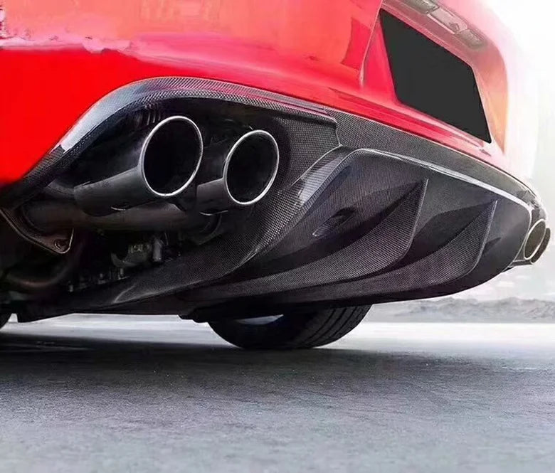 V style Carbon Fiber Diffuser -  Porsche 911.