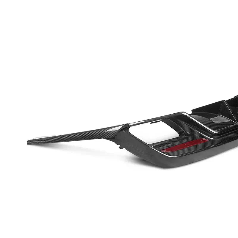 Paktechz Prepreg Carbon Fiber Rear Bumper Diffuser w/ LED & Side Canard - Mercedes Benz W117 C117 CLA220 CLA250 CLA260 CLA45 2013-2018.