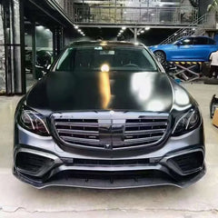 Carbon Front Splitter  Lip & Air Vent Cover -  Mercedes Benz W213 S213 E63 S 2016-2020.