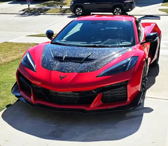 Vented Carbon Fiber Hood V3 - Corvette C8.