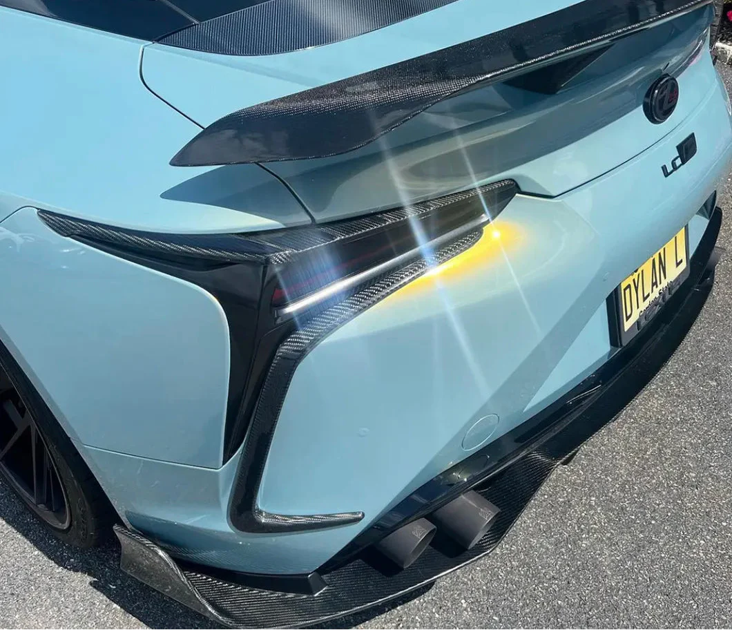 Prepreg Carbon Fiber Rear Bumper Canard - Lexus LC500 LC500H.