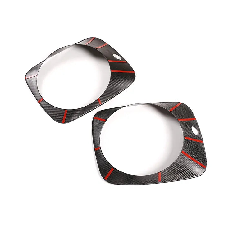 Carbon Fiber Front Headlight Panel Trim - Mercedes-Benz G-Class W463 G63 2019-2023.