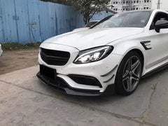 Carbon Fiber Front Lip - Mercedes Benz W205 C63 AMG 15-19.