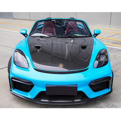 Carbon Fiber Front Bumper Splitter Lip - Porsche 718 GT4 RS.