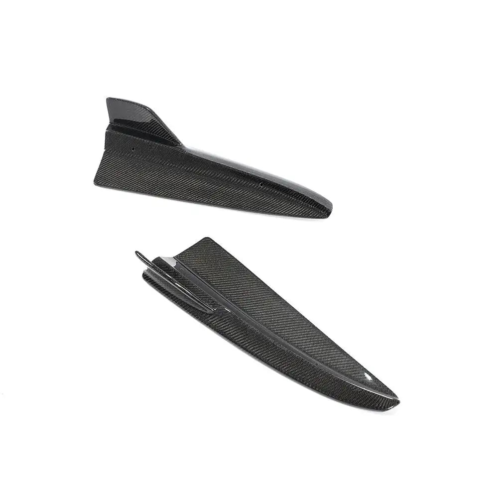Carbon Fiber Rear Bumper Splitter Canard - Mercedes Benz W205 C63 AMG C300 C400 C43 AMG Sedan 15-19.