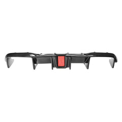 KHF Style Carbon Fiber Rear diffuser w/ Brake Light - BMW F87 M2.