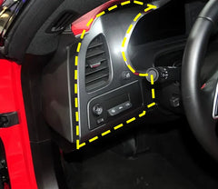 Carbon Fiber interior Headlight Button Panel Cover - Corvette C7 Stingray Z06.