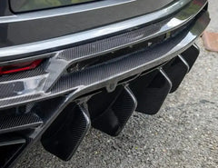 MSY Style Dry Carbon Fiber Rear Diffuser - Lamborghini URUS.