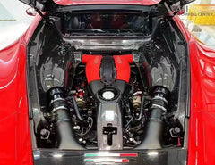 Dry Carbon Fiber Engine Bay Trim Cover - Ferrari 488 GTB.