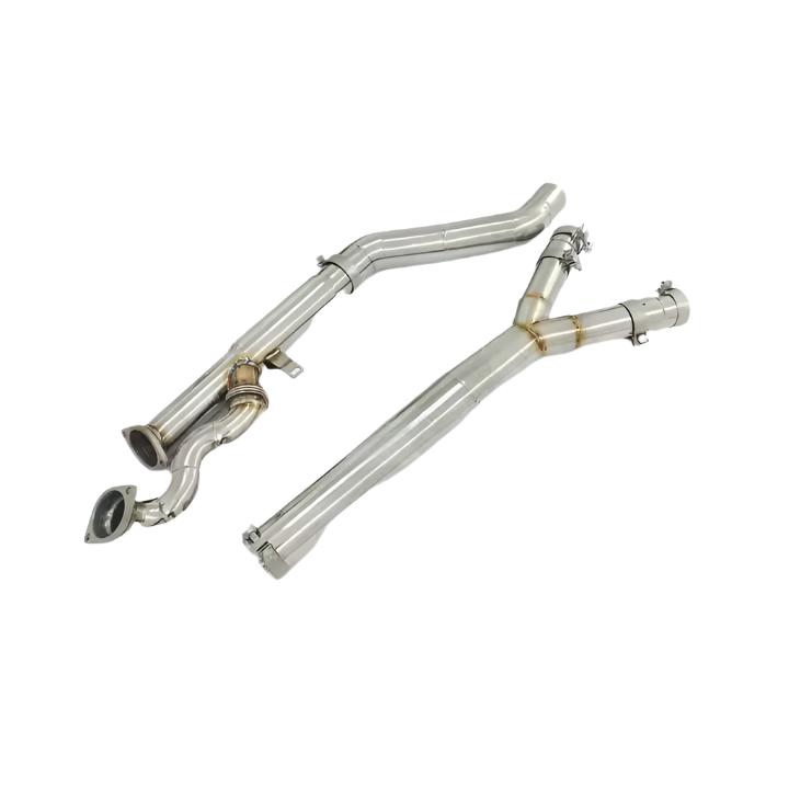 BMW G80 M3 / G82 M4 / G87 M2 S58 3.5in Single S Midpipe Stainless Steel.