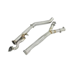 BMW G80 M3 / G82 M4 / G87 M2 S58 3.5in Single S Midpipe Stainless Steel.