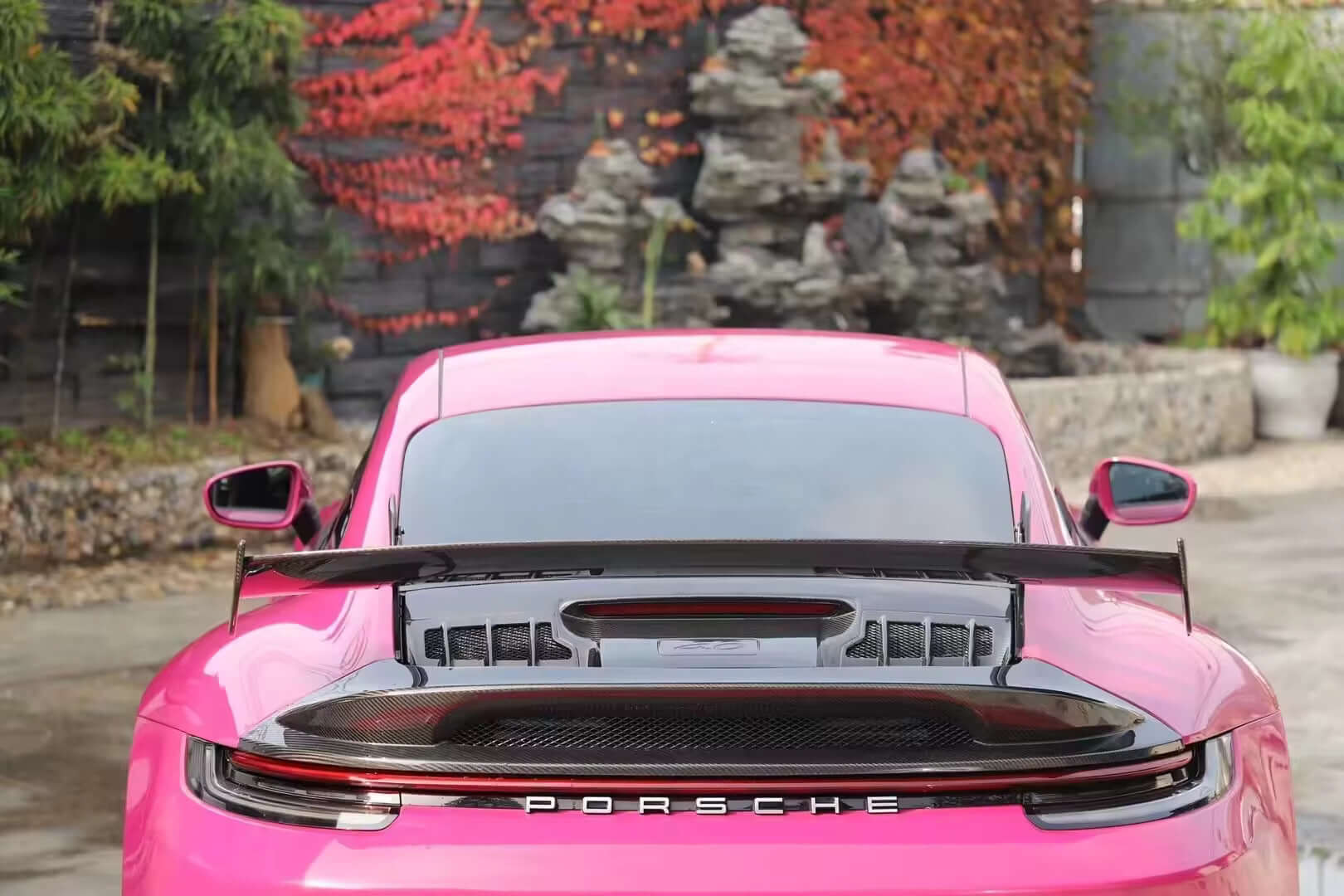 Carbon Fiber GT3 Style Carbon Fiber Wing & Base - Porsche 911/992.