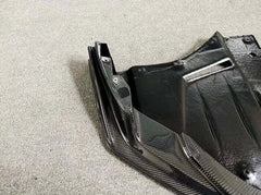 TS-Style Carbon Fiber Car Front Lip Diffuser - Nissan GTR R35 2017-2019.