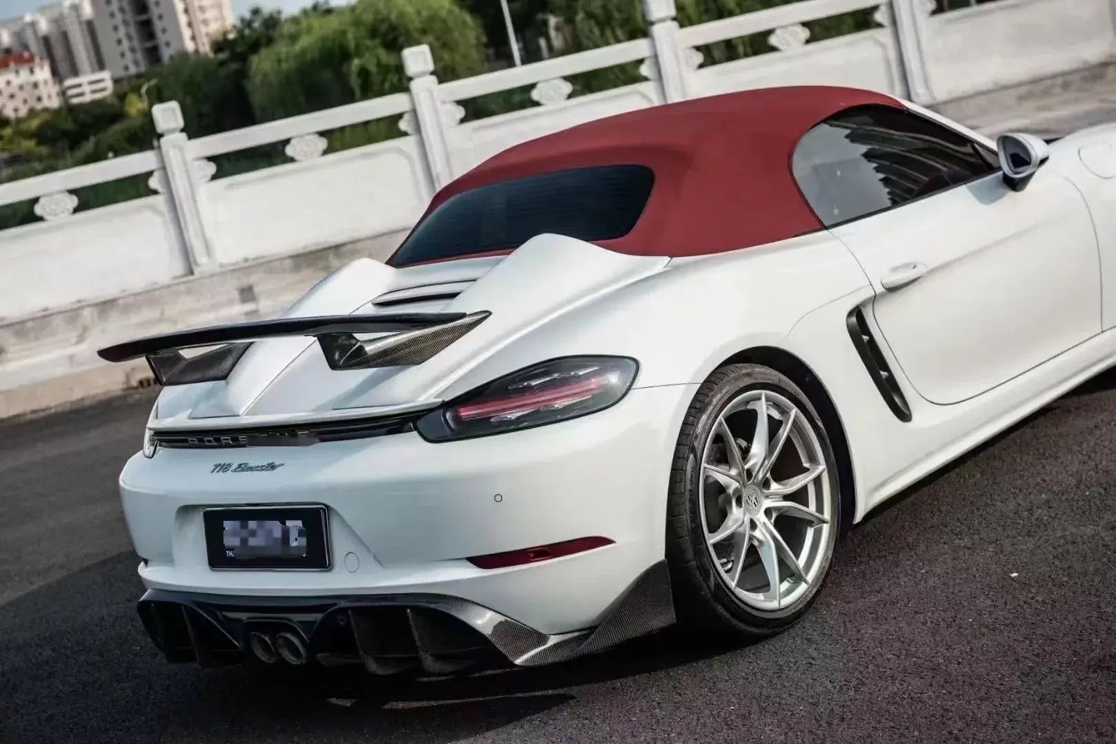 Carbon Fiber Rear Spider Wing - Porsche 718 981.