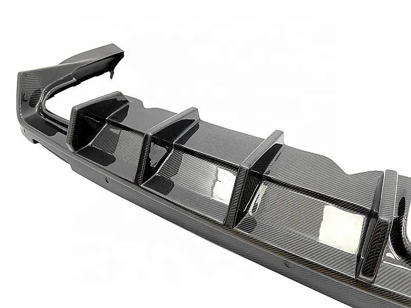 Carbon Fiber Rear Diffuser Fin Style - Dodge Challenger Hellcat 2015-20.
