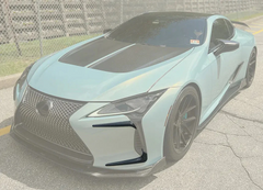 prepreg Carbon Fiber Front Bumper Canards Trim -  Lexus LC500 LC500H.