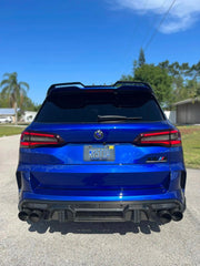 Prepreg Carbon Fiber Rear diffuser w/ LED - BMW X5M X6M.