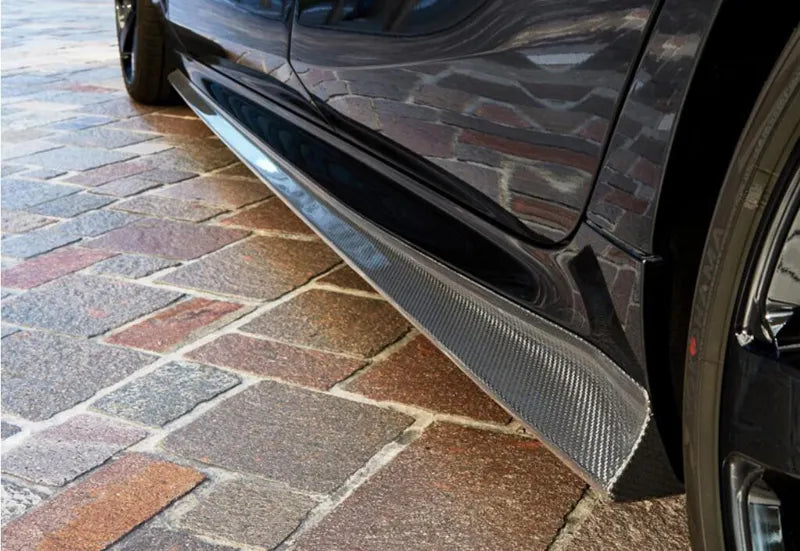 3D Style Carbon Fiber Side Skirts Extensions - BMW 8 SERIES G15 G16 / M8.