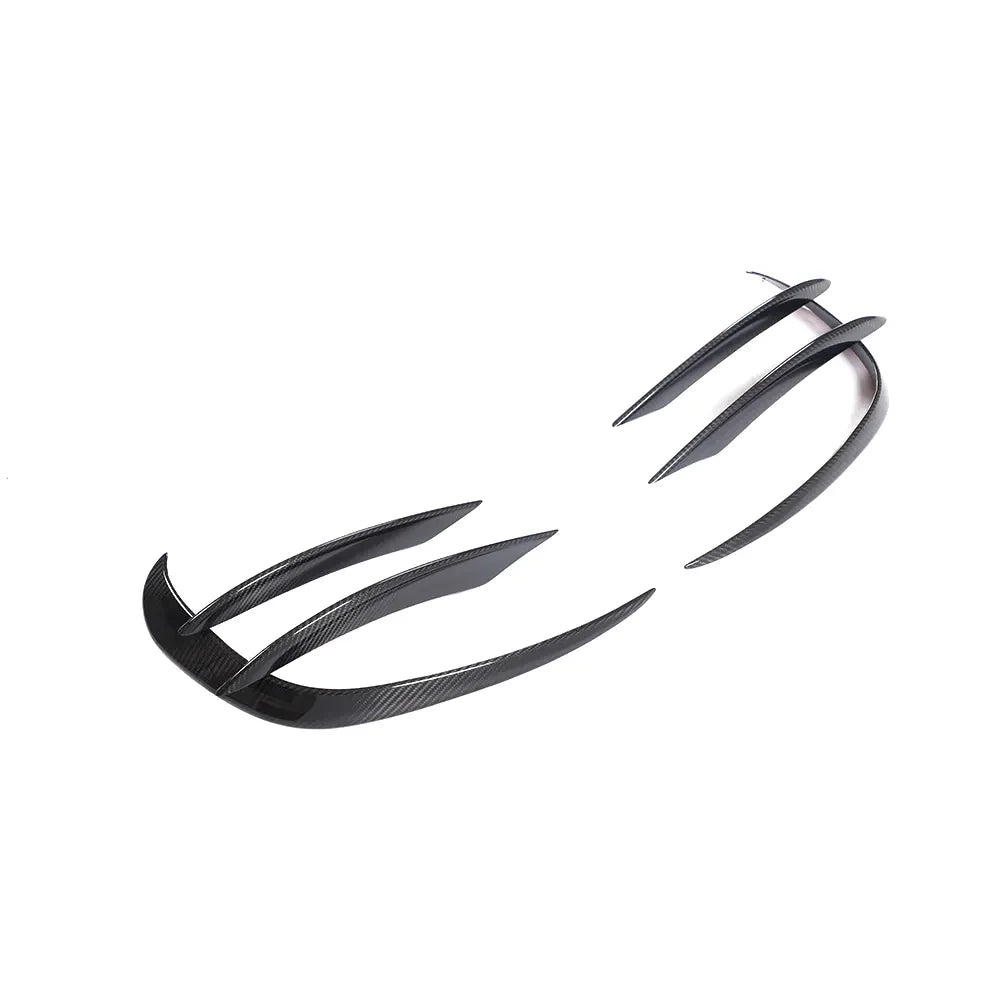 Carbon Fiber Front Bumper Fog Lamp vents- Mercedes Benz A205 C205 C43 AMG Sport 19-20.