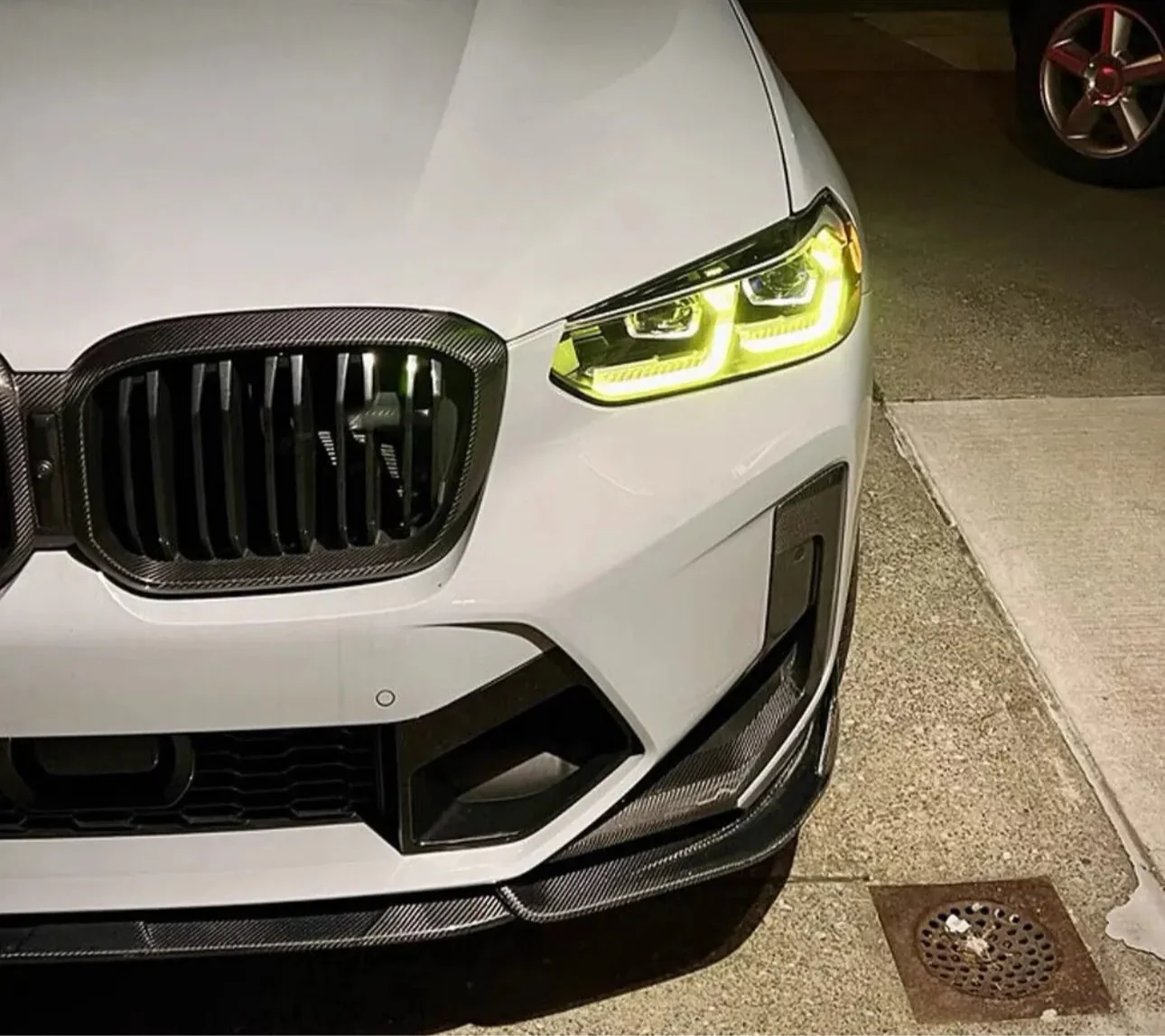 Carbon Fiber Front Bumper Lower Air Vent Duct - BMW X3M F97 X4M F98.