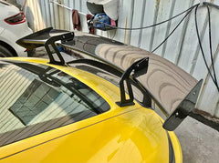 GT4 Style V2 Dry Carbon Fiber adjustable - Porsche Cayman Boxster 718 2016-2019.
