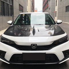Carbon Fiber Front Engine Bonnet Vented Hood V1 - Honda Civic 11th Gen 2022-2024.