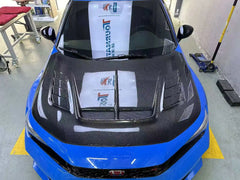 VS Style Carbon Fiber Vented Hood Bonnet - Honda Civic Type R FL5.