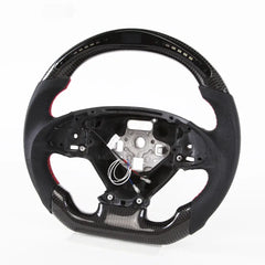LED Half Carbon Fiber Steering Wheel for Chevrolet Corvette C7.