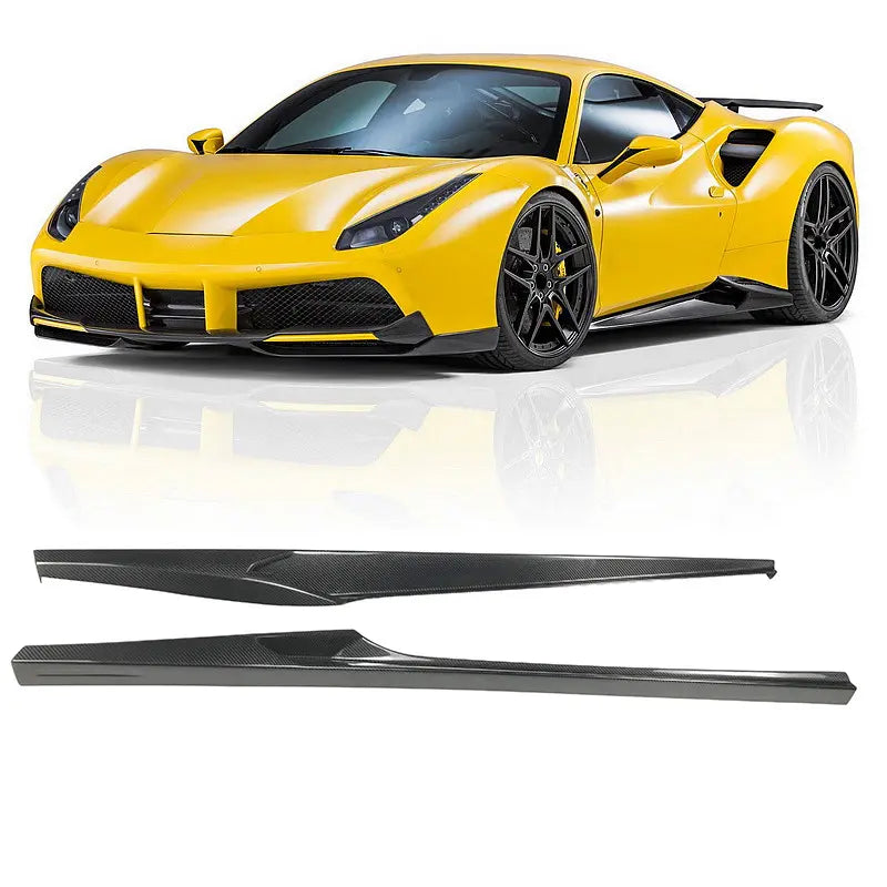 488 Carbon Side Skirt N Style For Ferrari 488.