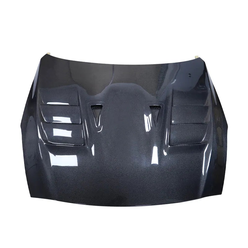 Carbon Fiber T Style Vented Front Engine Hood - Nissan R35 GTR 2008-2024.