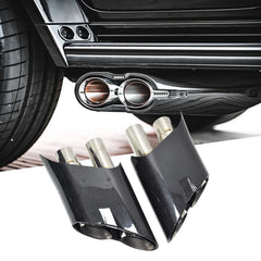 Carbon Fiber B Style Exhaust Tips - Mercedes Benz G-Class W463 W464 G63 G500.