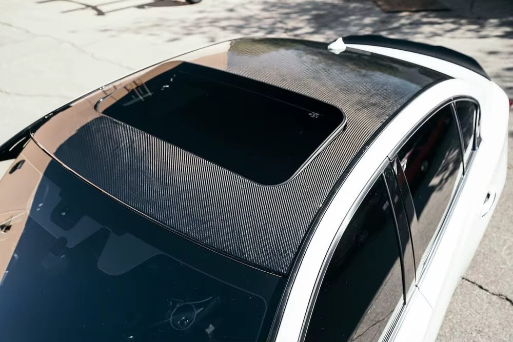 Carbon Fiber Roof Overlay - Infiniti Q50 2014+ & Q60 2017+.