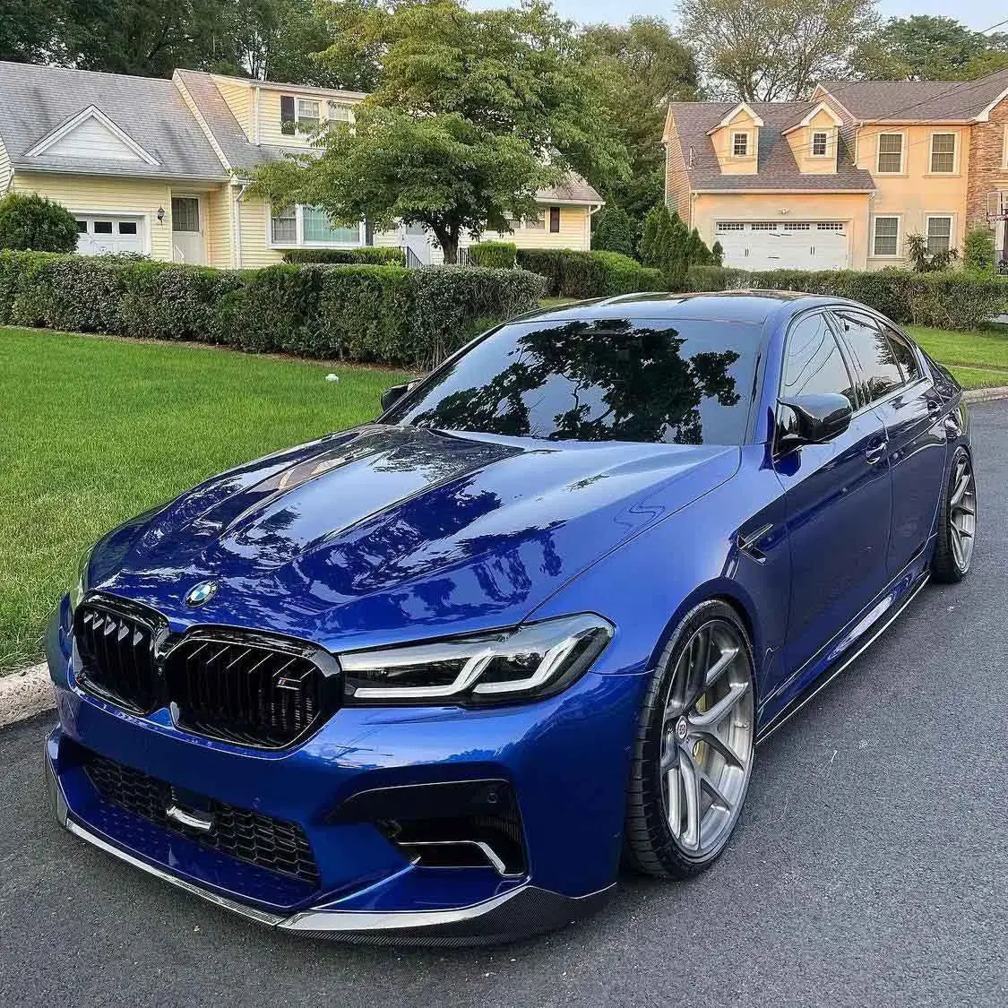 MP Style Carbon Fiber Front Lip - BMW F90 LCI/G30 M5.
